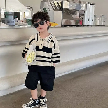 Boys' Summer Short Sleeve Polo T-Shirt