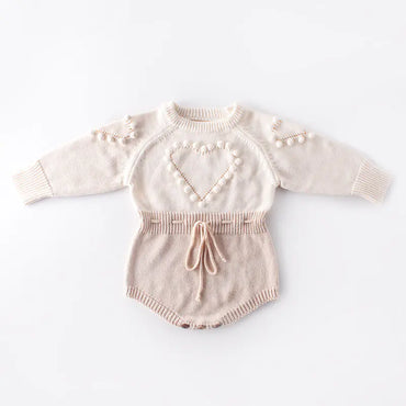 Handmade Knitting Romper for Toddler Baby Girls