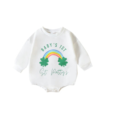 St. Patrick's Day Printed Romper for Kids