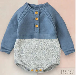 Colorful Long Sleeve Romper for Babies (One Set)