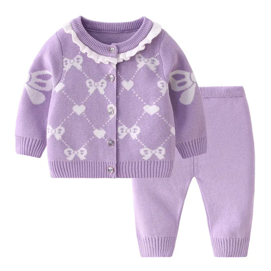 Baby Lace Outfit Set - Elegant 2-Piece Clothing Set for 2-24 Months