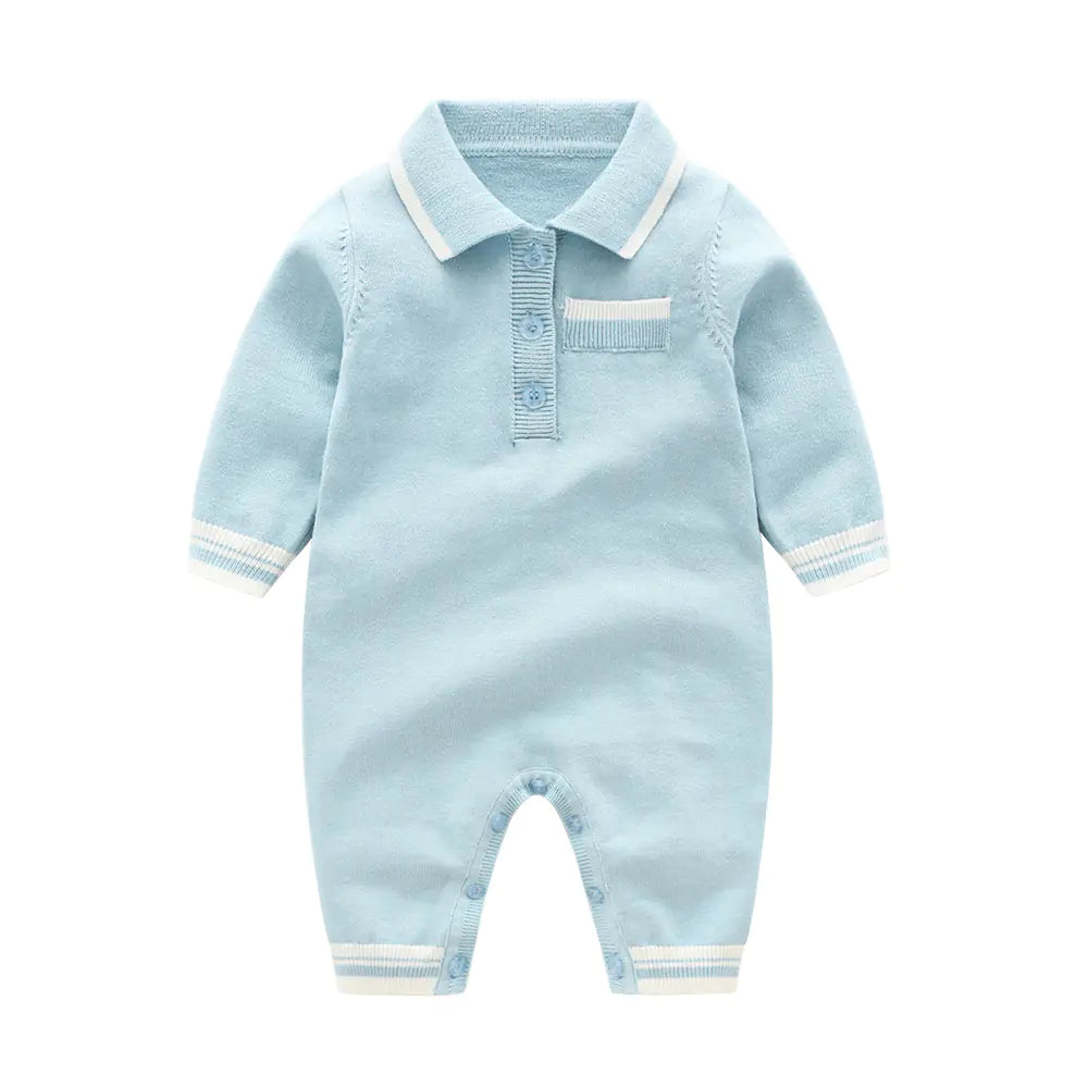 New Autumn Knitted Romper for Babies in Multiple Colors