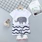 2020 Cartoon Kids Cotton Short Sleeve Outfit Set