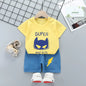 2020 Cartoon Kids Cotton Short Sleeve Outfit Set