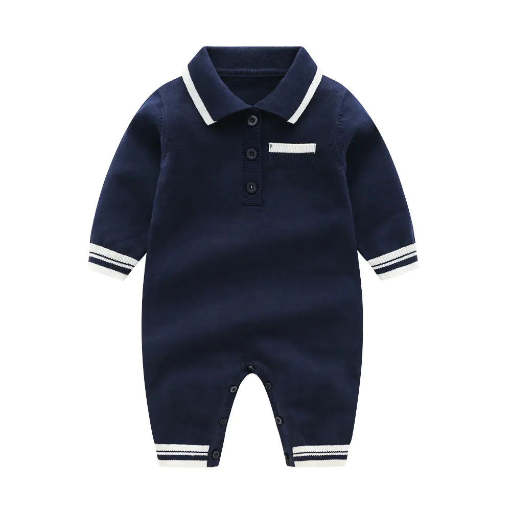 New Autumn Knitted Romper for Babies in Multiple Colors