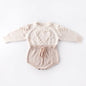 Handmade Knitting Romper for Toddler Baby Girls