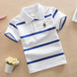 College Style Boys Polo Short Sleeve T-Shirt