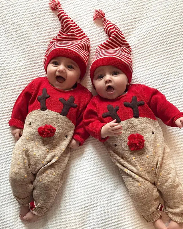 New Christmas Colorful Embroidered Baby Romper