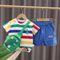 Trendy Summer Outfit for Boys - Three-Piece Set