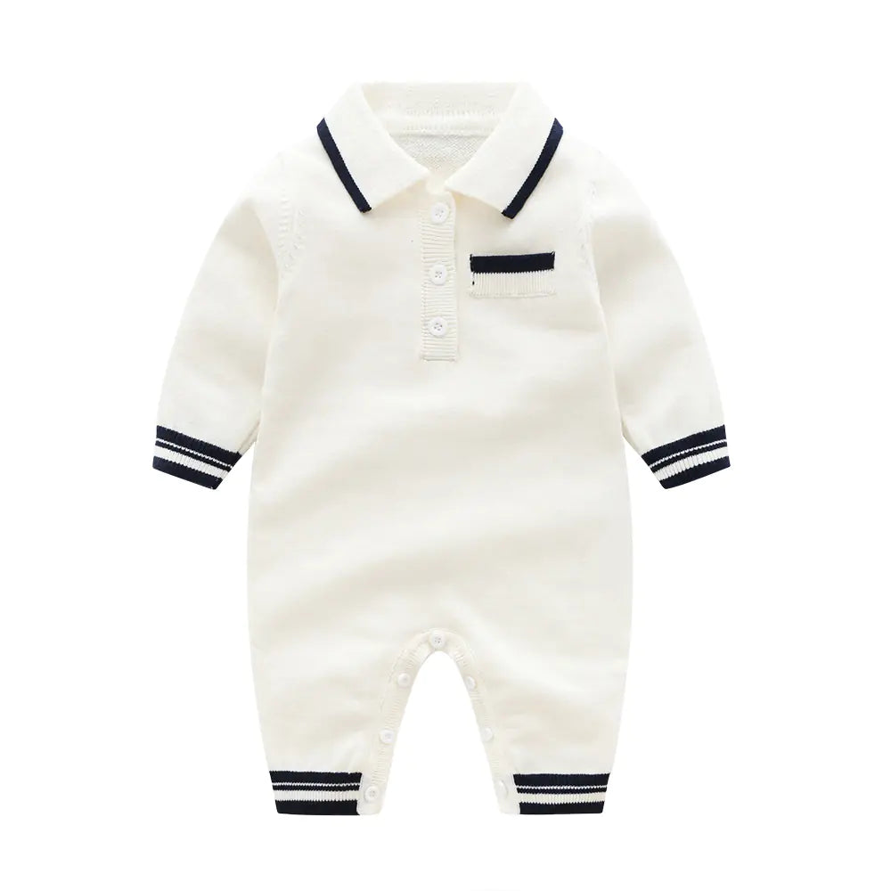 New Autumn Knitted Romper for Babies in Multiple Colors